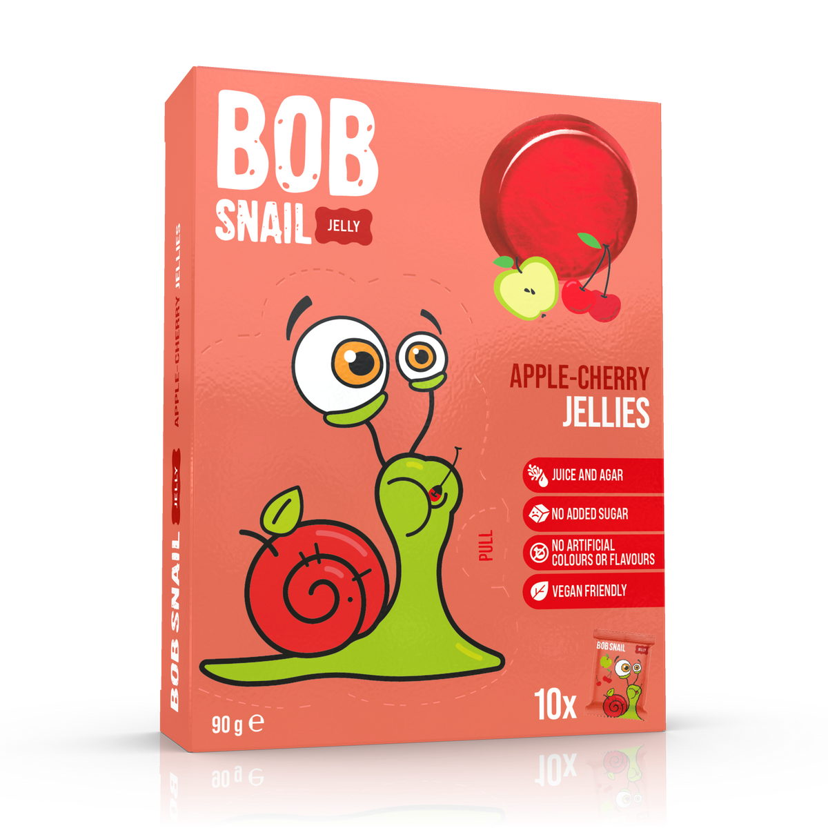 Bob Snail Galaretka Jabłko Wiśnia 90 g