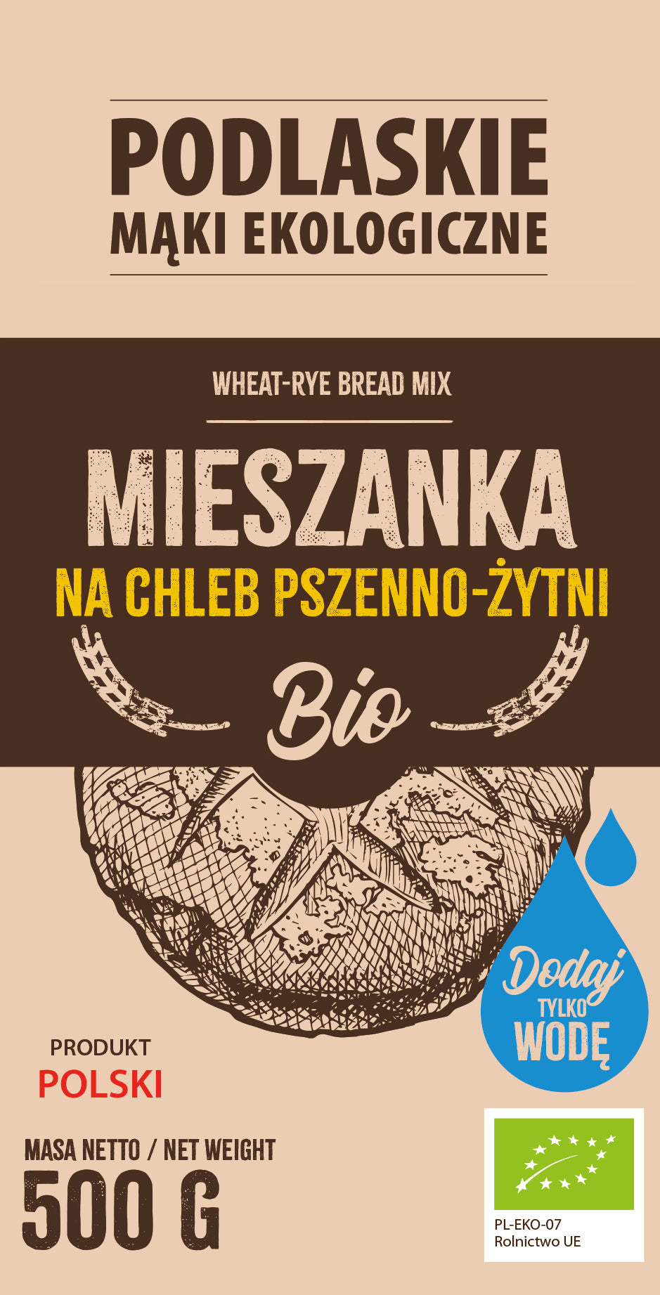 Mieszanka na chleb pszenno-żytni BIO 500g