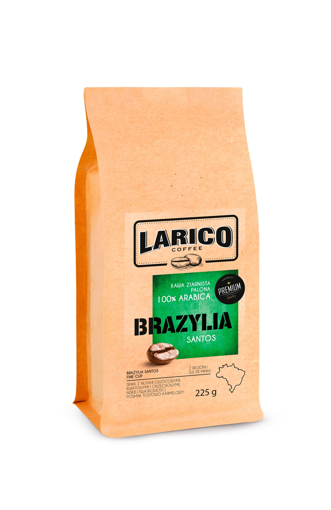 Kawa Ziarnista Brazylia Santos 225g