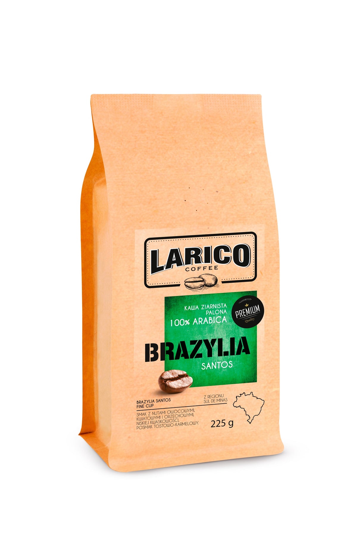 Kawa Ziarnista Brazylia Santos 225g
