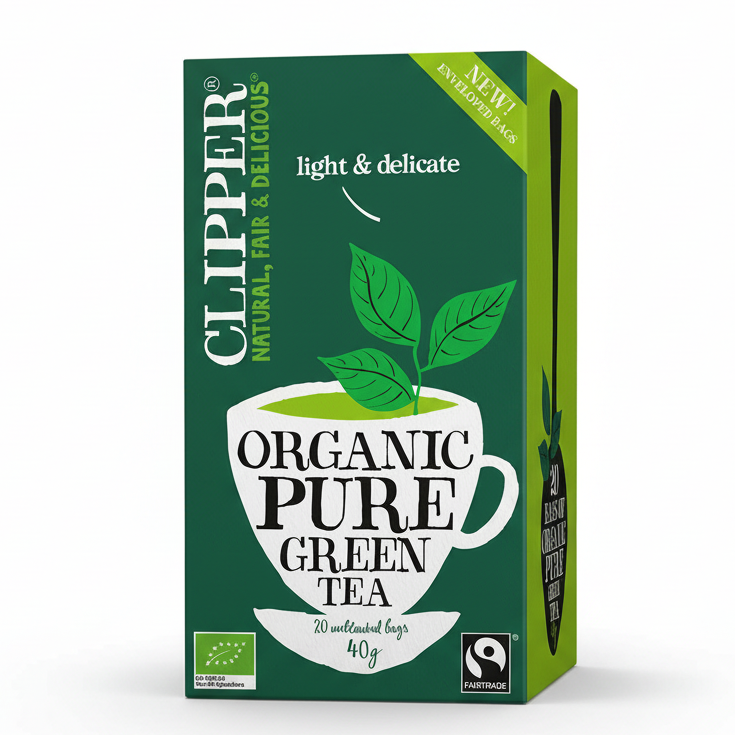 CLIPPER Ekologiczna Herbata zielona Fair Trade BIO (20 x 2 g) 40g
