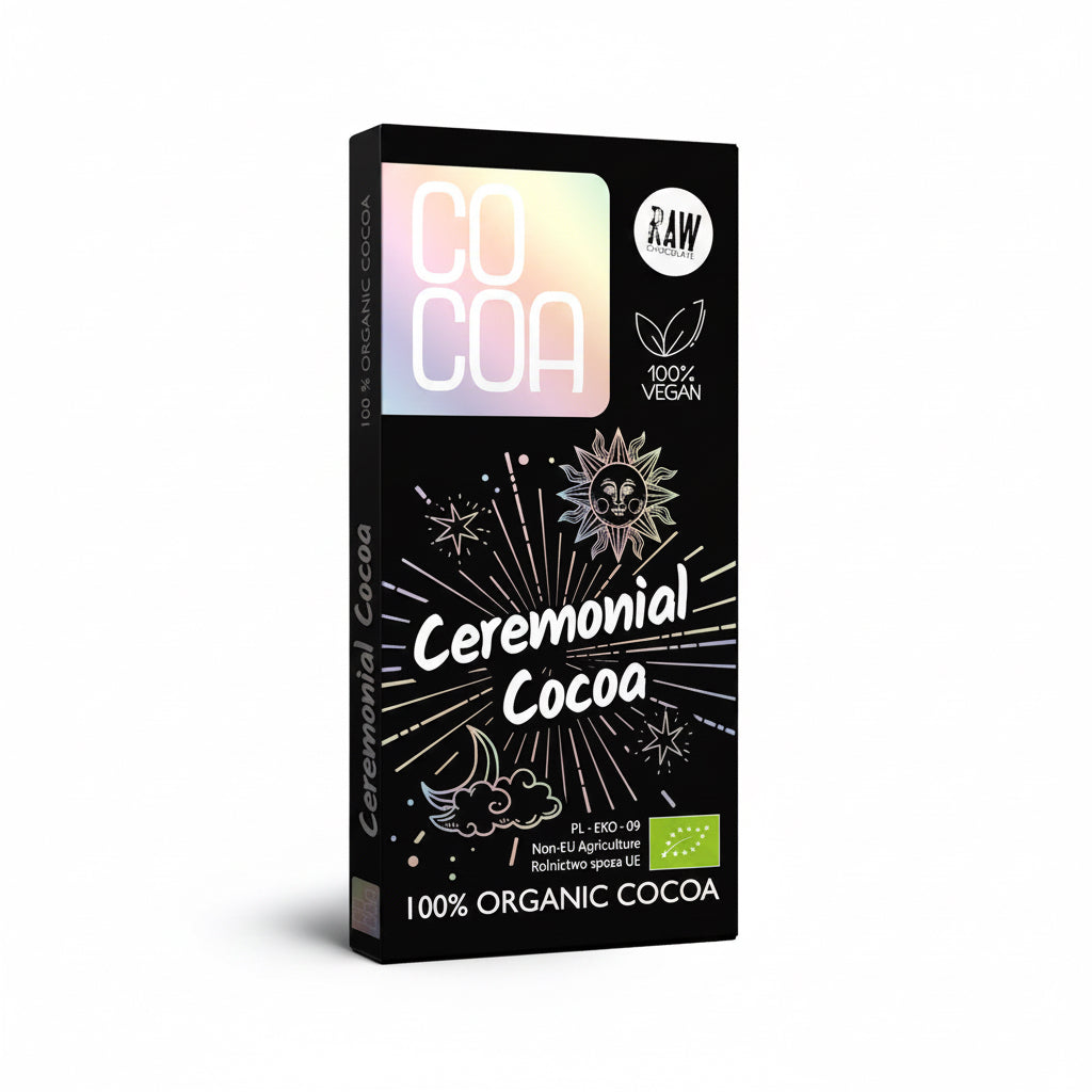 COCOA Ekologiczne Kakao ceremonialne - tabliczka gorzka 100% Kakao BIO 50g
