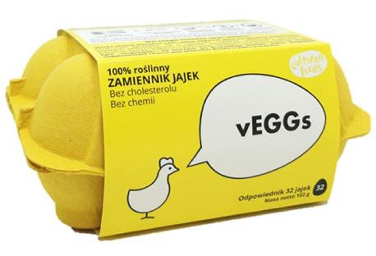 CULTURED FOODS Roślinny zamiennik 32 jaj do pieczenia, gotowania, panierowania oraz jako zamiennik źółtka BEZGLUTENOWY 102g
