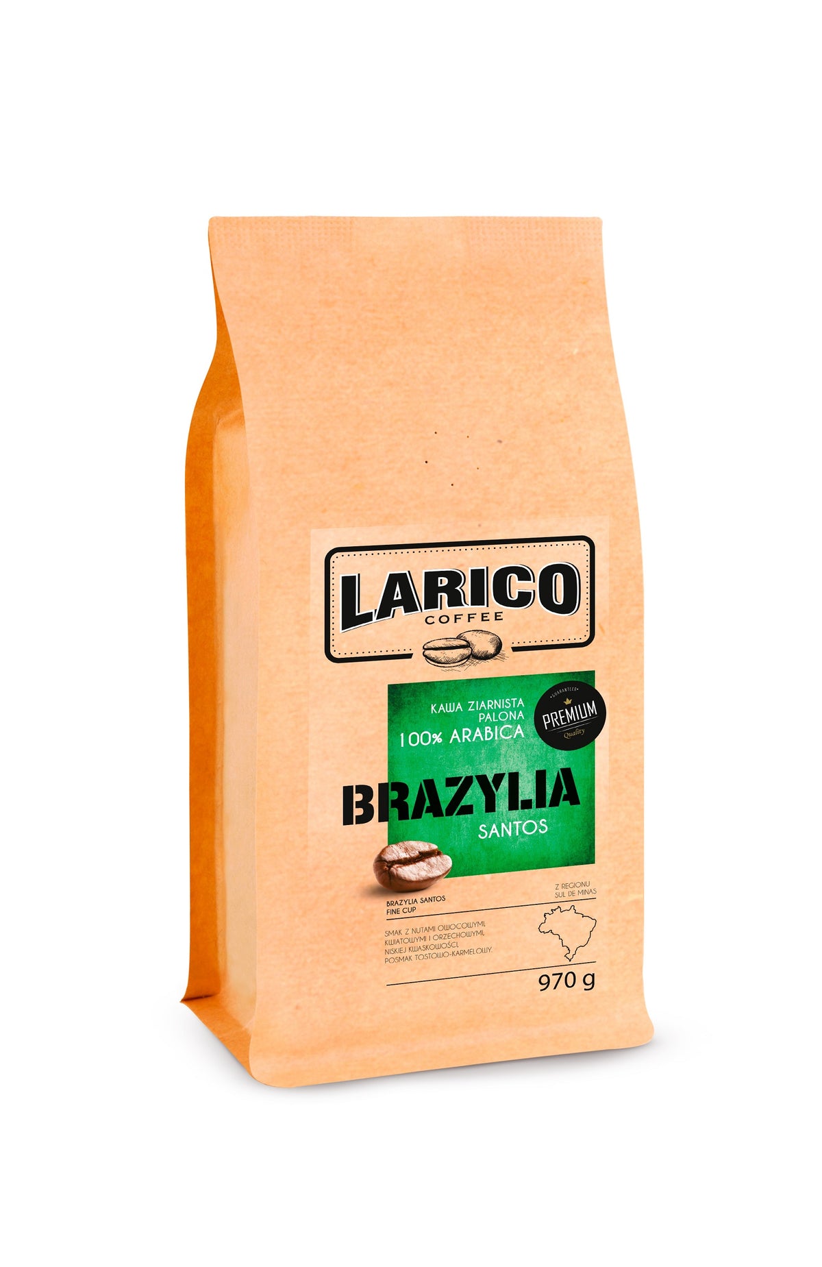 Kawa Ziarnista Brazylia Santos 970g
