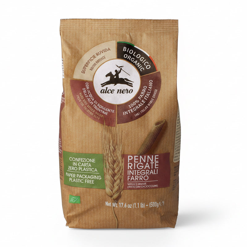 Ekologiczny Makaron razowy Z PŁASKURKI penne BIO 500 g
