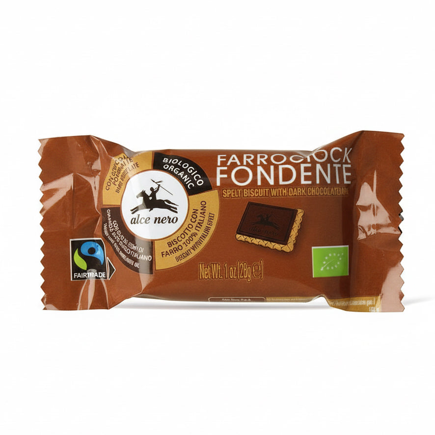 Ekologiczne Herbatniki orkiszowe z gorzką czeoladą FAIR TRADE BIO 28 g