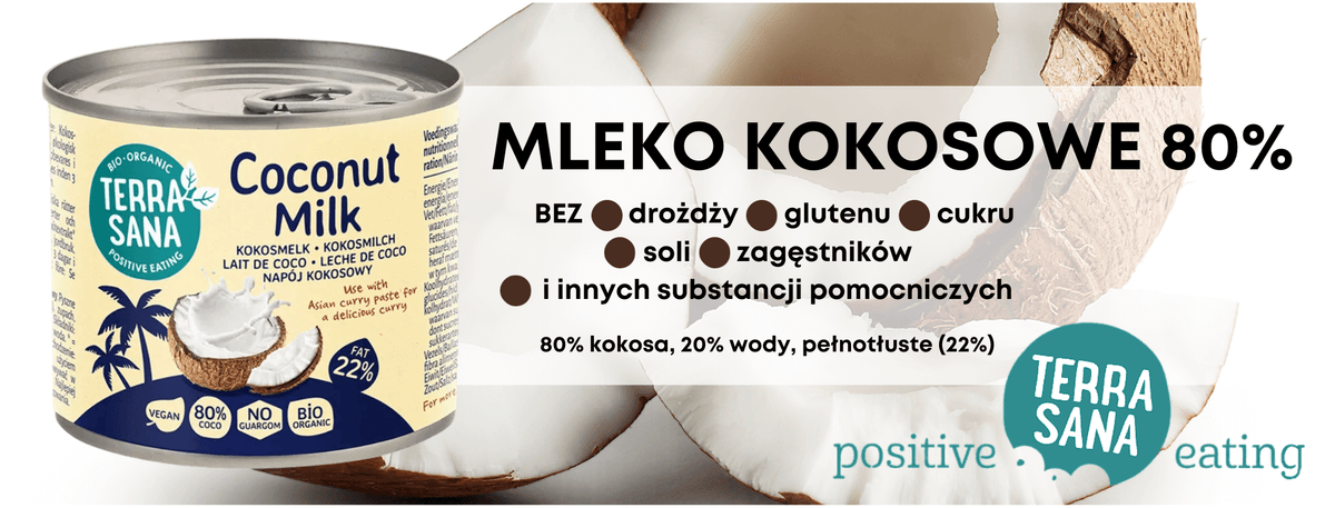 Ekologiczne Mleczko kokosowe bez gumy guar (22 % Tłuszczu) BIO 200 ml