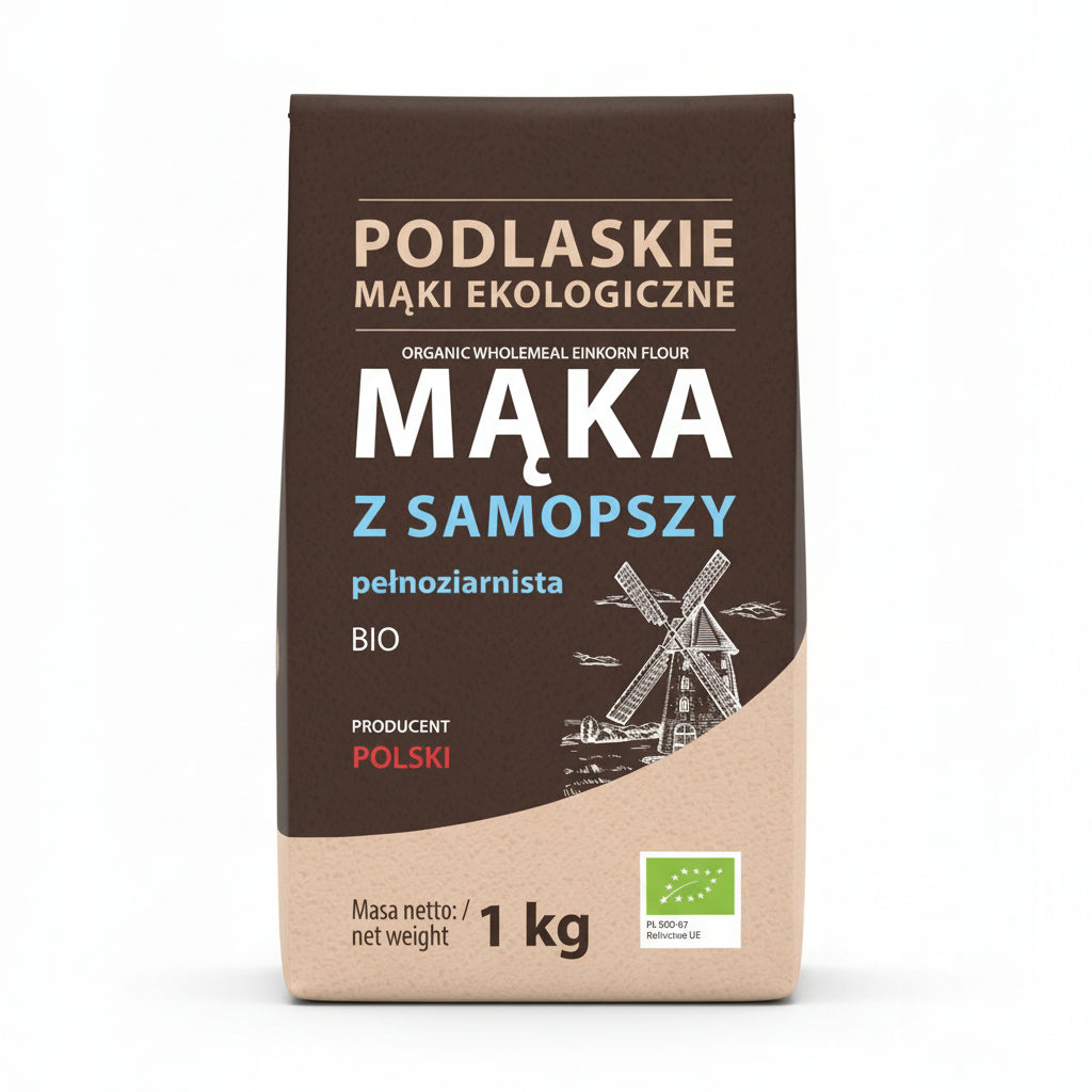 Mąka z samopszy pełnoziarnista BIO 1 kg