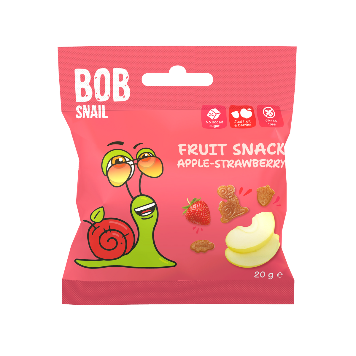 FRUIT SNACK "Jabłko Truskawka" ВОB SNAIL 20 G