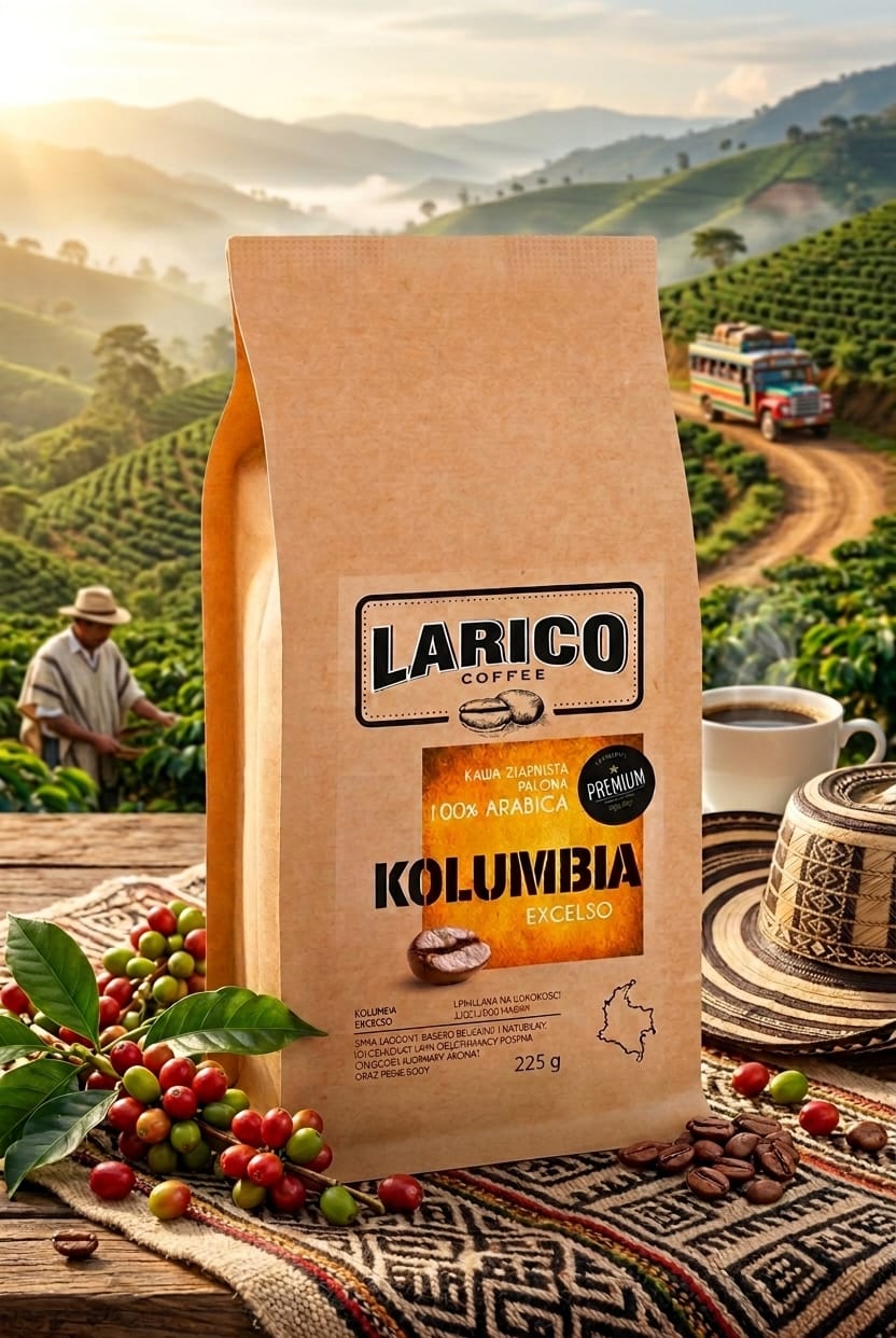Larico Kawa Ziarnista Kolumbia Excelso 225g