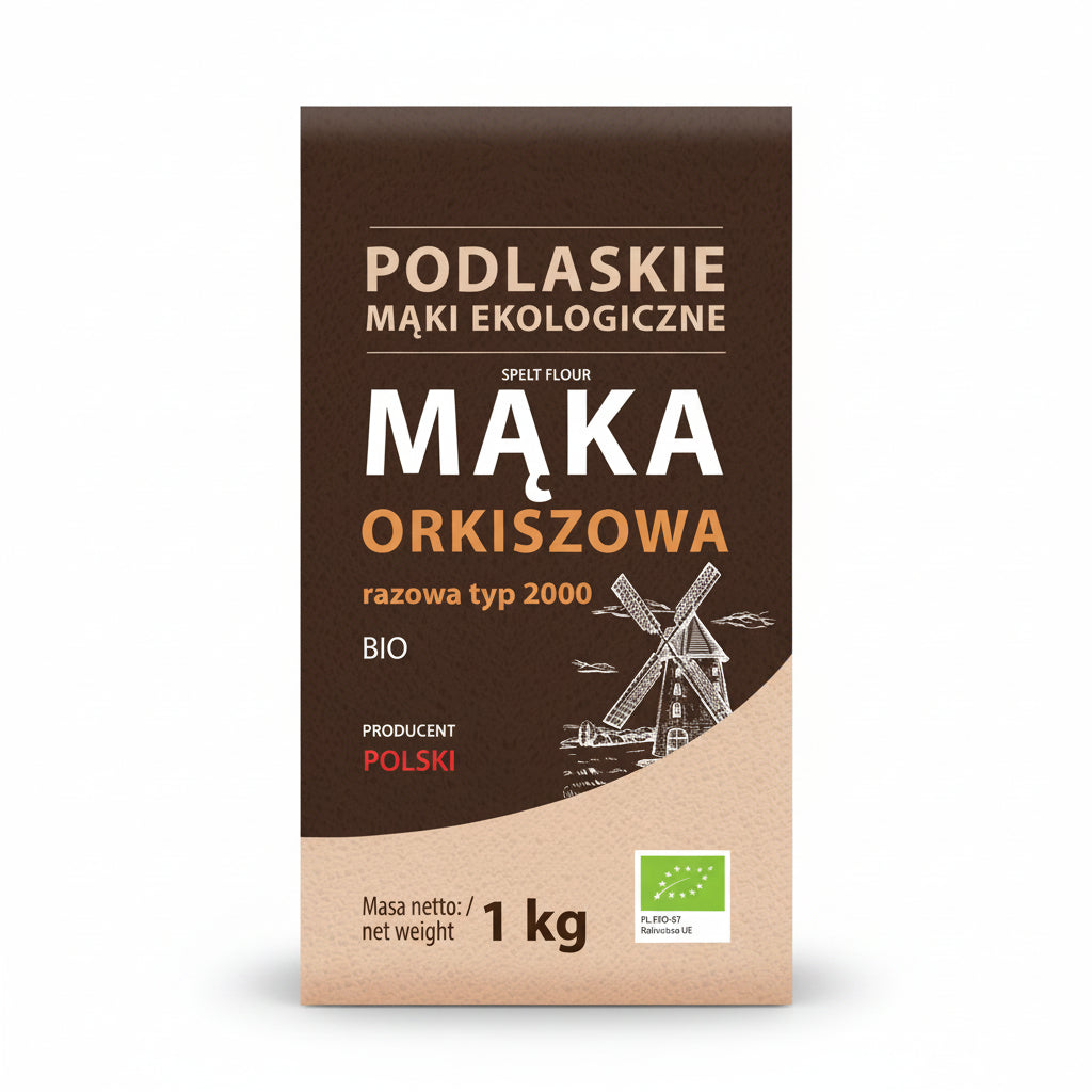 Mąka Orkiszowa razowa BIO 1 kg