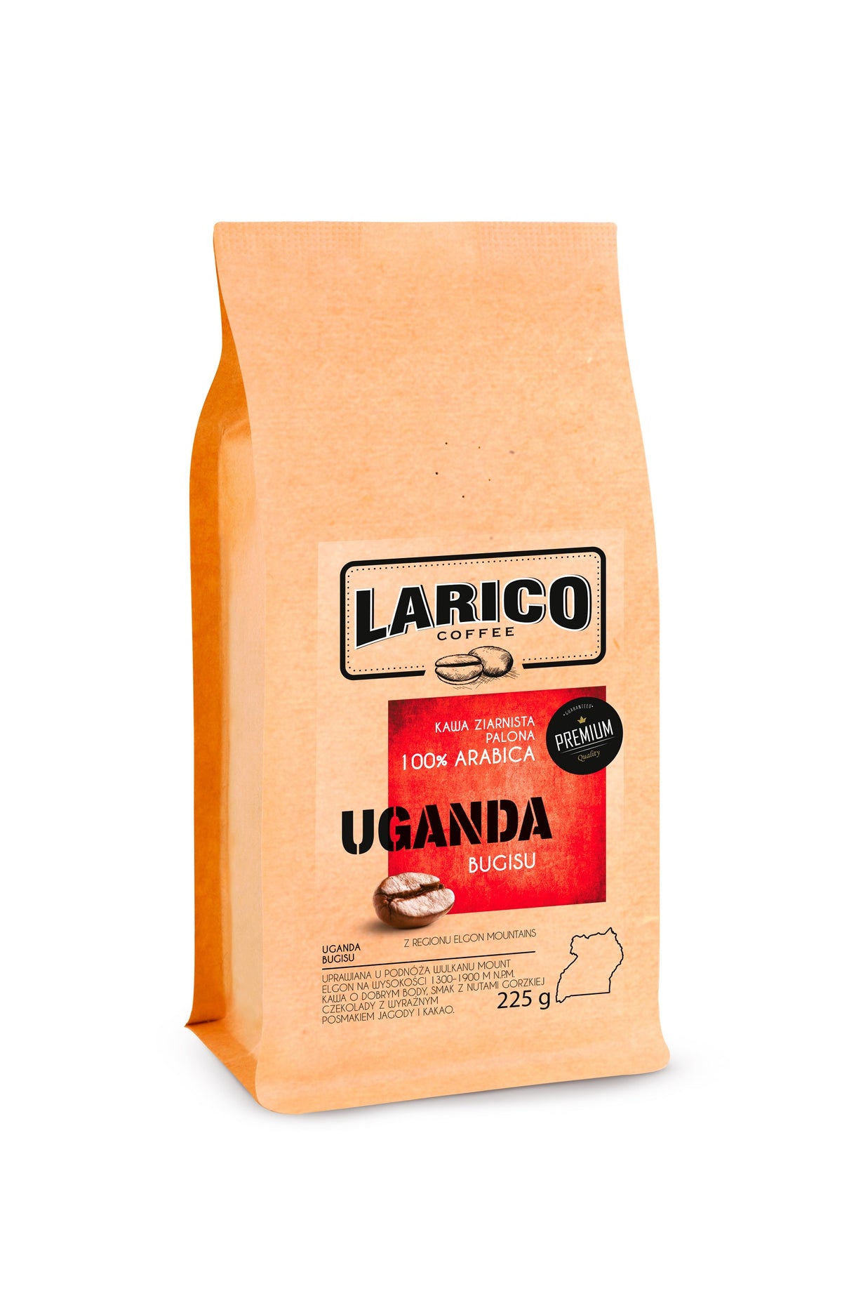 Kawa Ziarnista Uganda Bugisu 225g